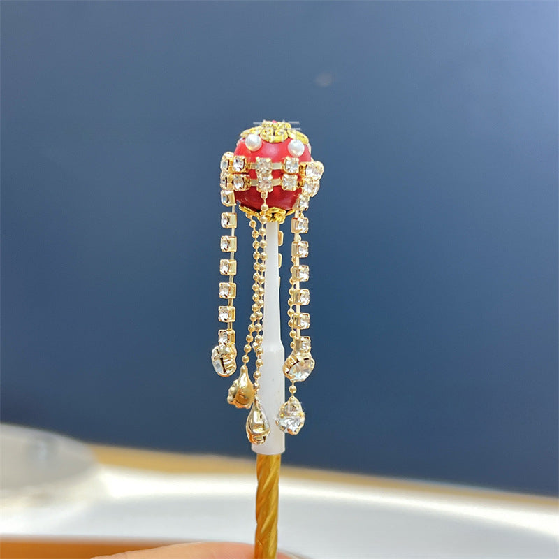 Wholesale Rhinestone Tassel Alloy Loose Beads